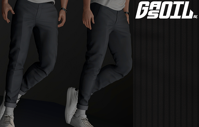 [GL - inc.] -Clement Trousers Thin Strips