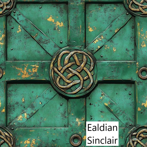 Green Painted Celtic Metal Seamless Texture
