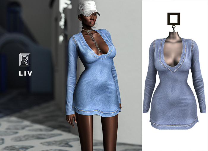 RAPTURE-Dress Liv-Stonewashed