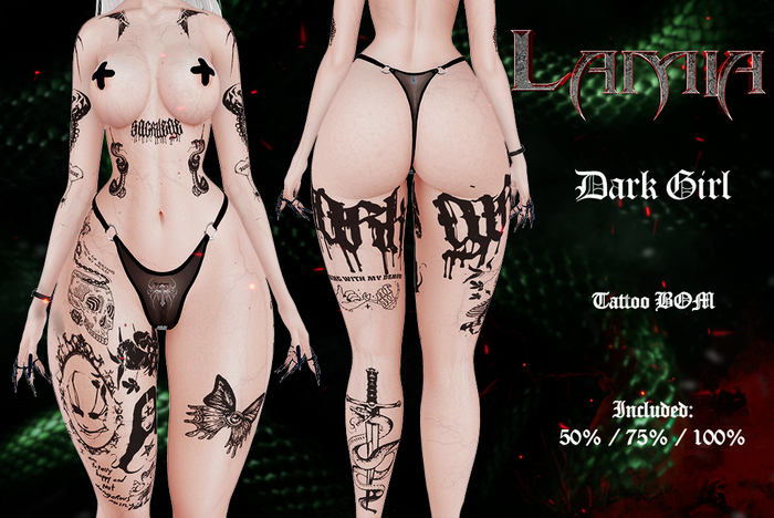 [LAMIA] Dark Girl tattoo