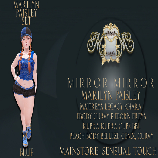 MARILYN SHORTS SINGLE BLUE