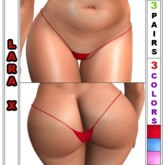 Terri Tiny Panties For The Lara X Body-3 Pairs