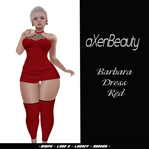 aX: Barbara Dress Red