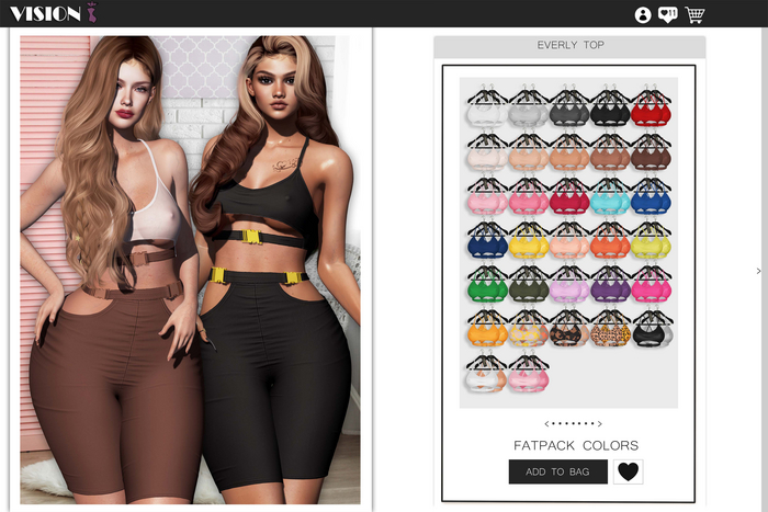 {ViSion} // Everly Top - FATPACK - Maitreya Lara + Petite, Legacy (f) + Perky, Belleza Freya, Kupra, eBody Reborn