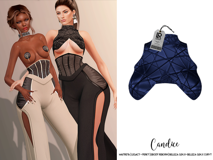 LEROY - Candice Cropped - Starry Blue