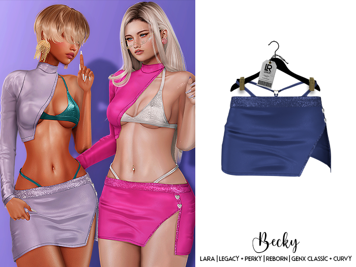 LEROY - Becky Skirt - Starry Blue