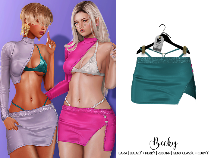 LEROY - Becky Skirt - Sea Green