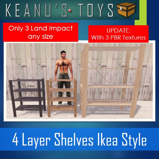 Ikea Style Book Shelf 4 Layers 3 Land Impact
