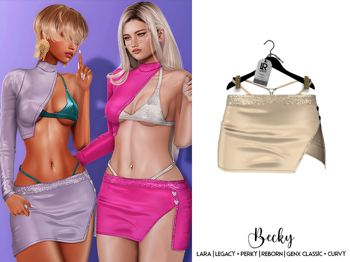 LEROY - Becky Skirt - Gray Sand