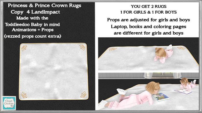 *CC* Princess & Prince Rug (TDB) boxed
