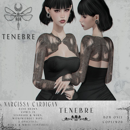 ..TENEBRE..  Narcissa Cardigan
