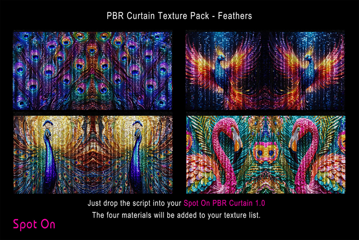 Spot On PBR Curtain Texture Pack - Feathers