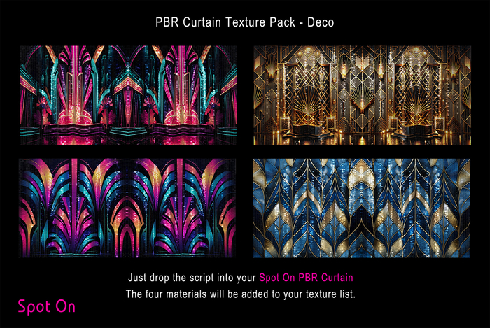 Spot On PBR Curtain Texture Pack - Deco