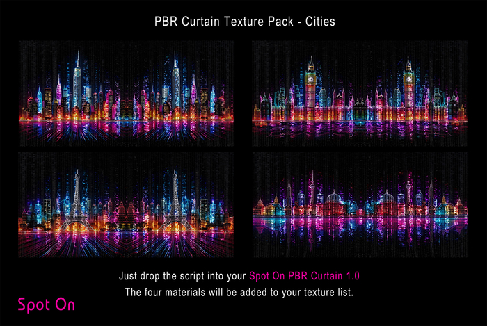 Spot On PBR Curtain Texture Pack - Cities