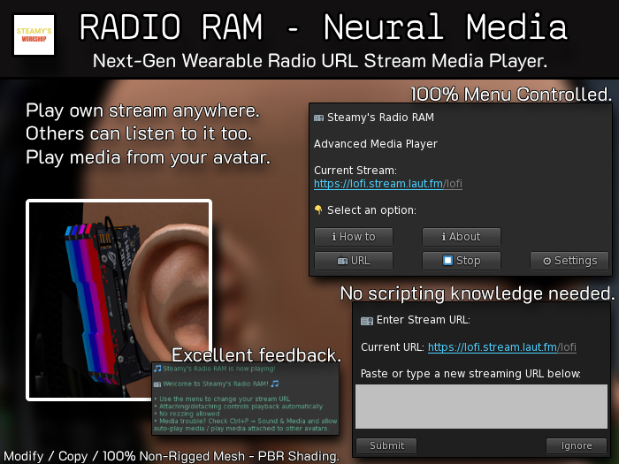 RADIO RAM - ADVANCED WEARABLE MEDIA PLAYER