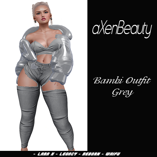 aX: Bambi Outfit Grey