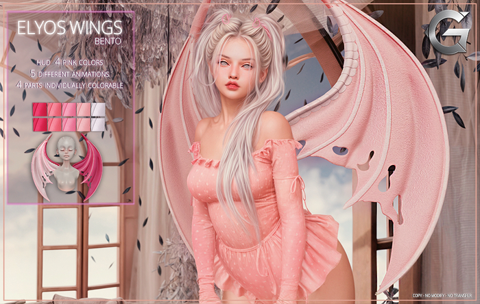 {geek} Elyos  Wings - Pink Pack
