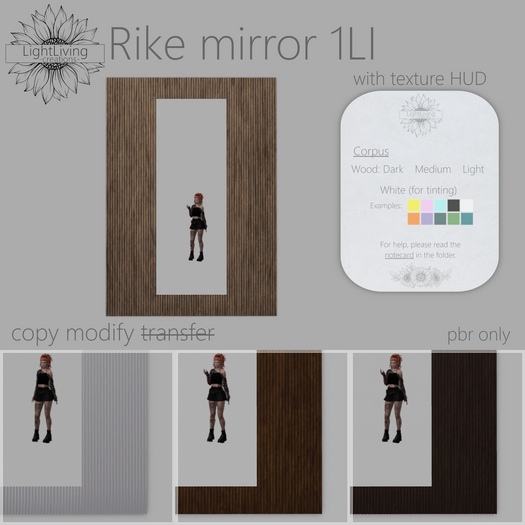 ~LLc~ Rike mirror 1LI w. texture HUD