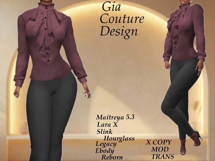 "GCD" Jeneen Silk Blouse Pink