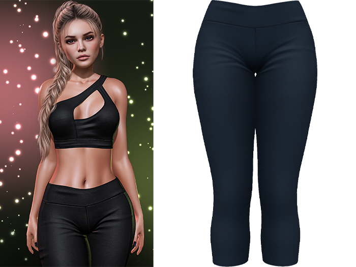 Oakley Sporty Capris [Navy Blue] - Maitreya LaraX • PetiteX • eBody Reborn • Legacy Yoga Bottoms
