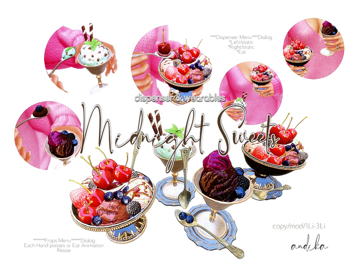 ADD/andika {Midnight Sweets}Dispenser&Wearables SET