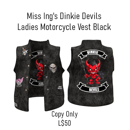 Miss Ing's DD MC Ladies Vest Black