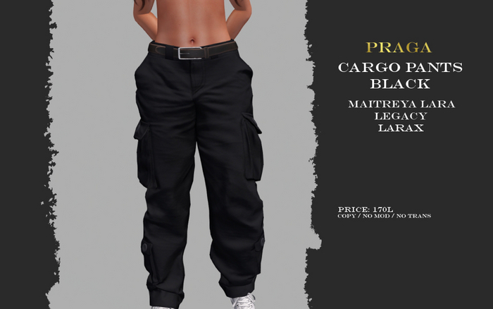 Praga Cargo pants new - Black