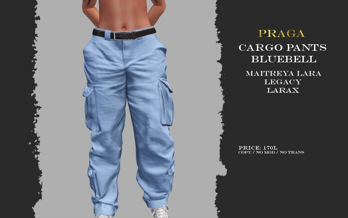 Praga Cargo pants new - Bluebell
