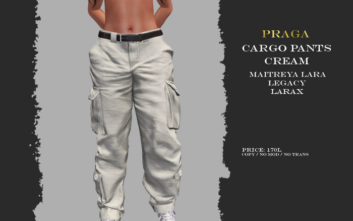 Praga Cargo pants new - Cream