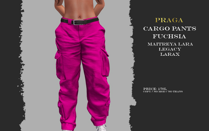 Praga Cargo pants new - Fuchsia