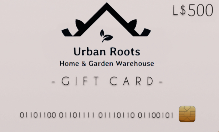 Urban Roots 500L Gift Card