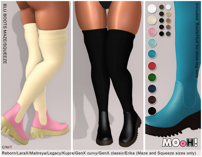 MOoH! Blu boots Maze/Squeeze (Add)