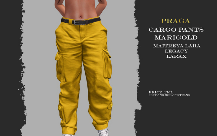 Praga Cargo pants new - Marigold