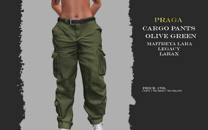 Praga Cargo pants new - Olive Green