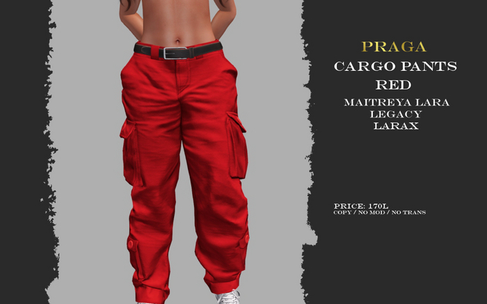 Praga Cargo pants new - Red