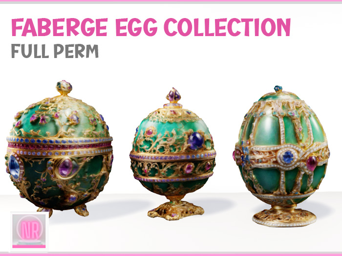 Week-end SALE Faberge Egg Collection Full Perm 1mt tall