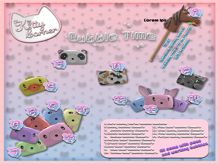 14 - Purple Bunny Bubble Camera - Bubble Time - [TKC]