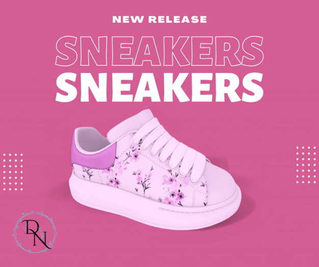 ..De Novo.. Kid Purple Blossom Sneakers 