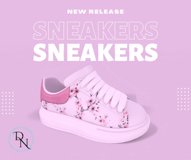 ..De Novo.. Kid Pink Blossom Sneakers 