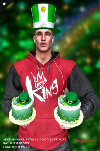 ::PCF::Saint Patrick Good Luck Gift (Wear me & Touch me)