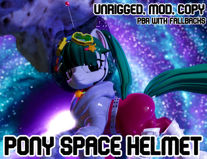 [Cloven Spice] Basic Pony Space Helmets