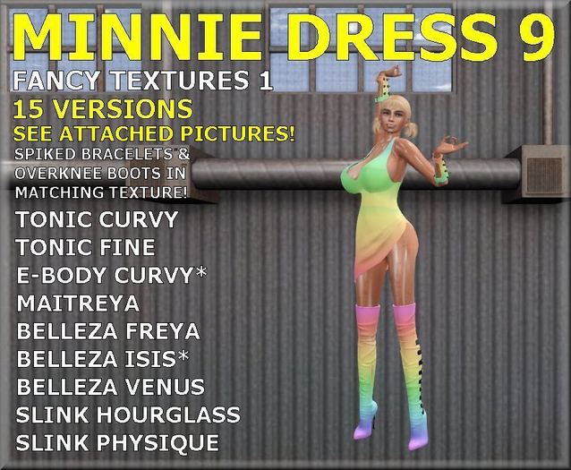MINNIE DRESS 9 - STANDARD WHITE DEMO - (UNPACK!)