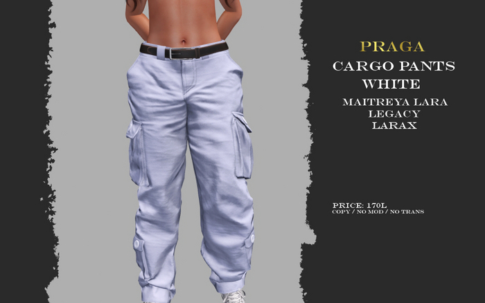 Praga Cargo pants new - White
