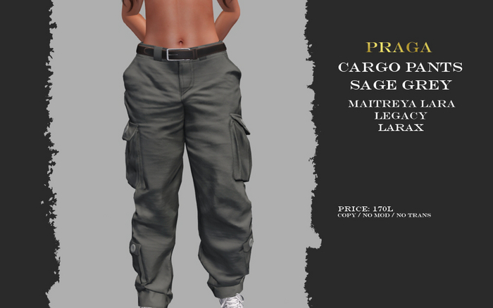 Praga Cargo pants new - Sage Grey