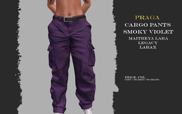 Praga Cargo pants new - Smoky Violet