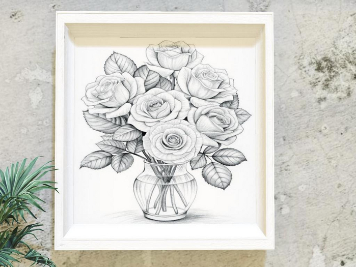 ||When I'm Bored || Decor || Framed Art || 1LI || Roses