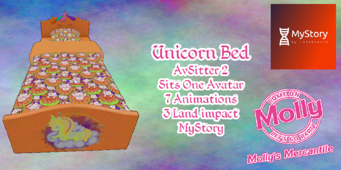Molly's Mercantile - Unicorn Bed Orange