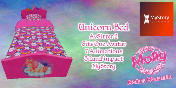 Molly's Mercantile - Unicorn Bed Pink