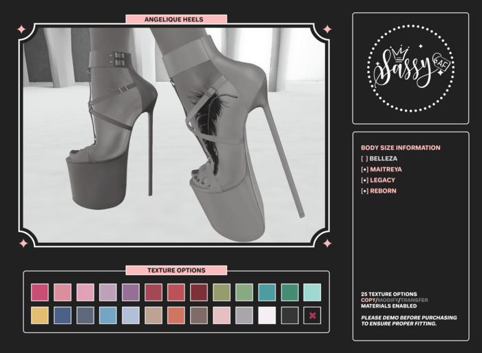 :SAF: Angelique Heels DEMO