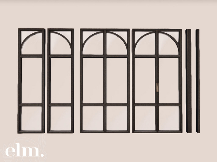 Elm. Rumi Room Divider [Black]